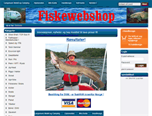 Tablet Screenshot of fiskewebshop.no